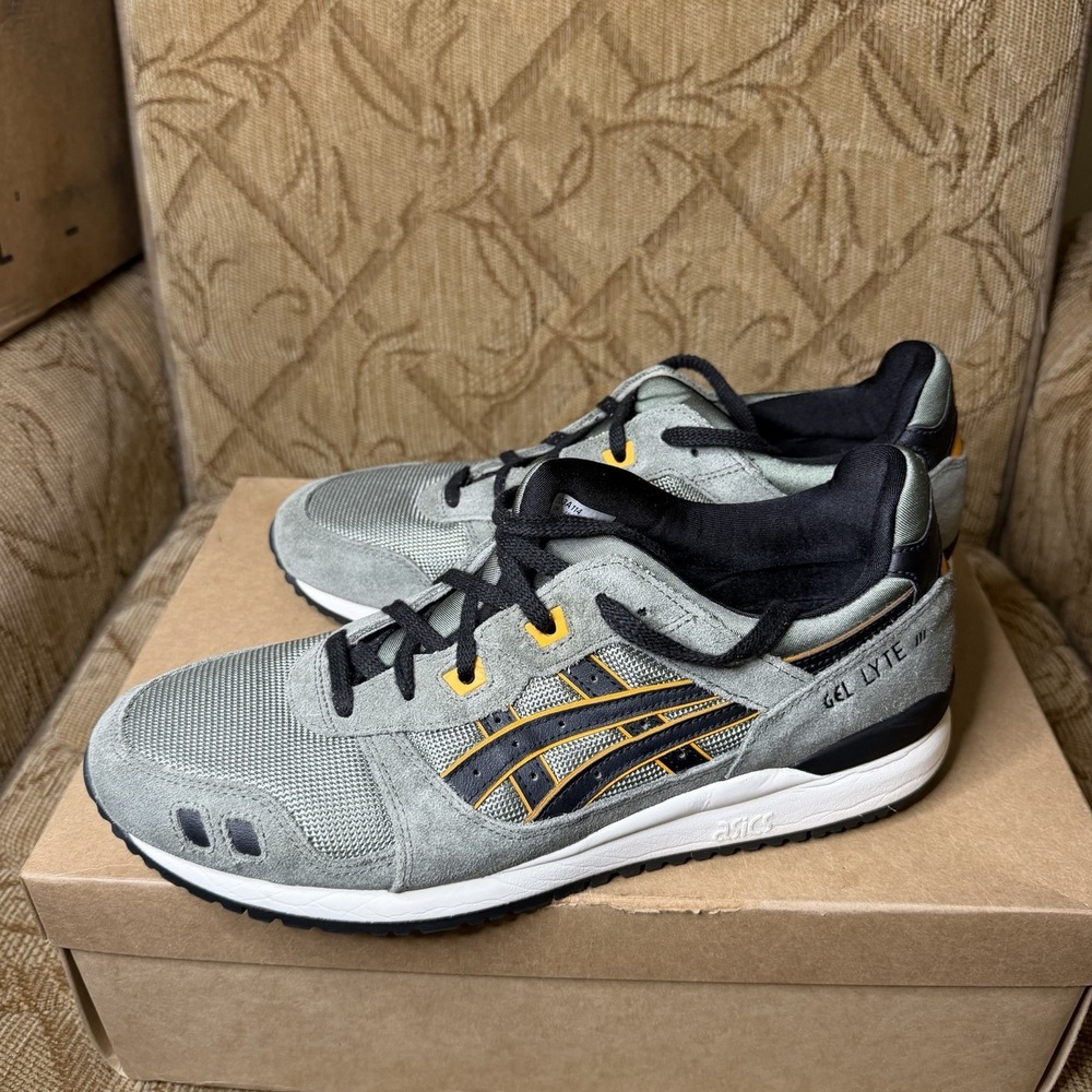 ASICS Gel Lyte 3 Og Lichen Green 1203A114-301 Men's Size‎ 10 Excellent!